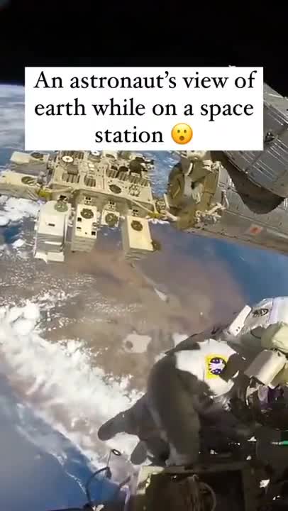 widok ze stacji kosmicznej